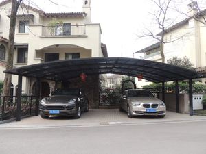 Abri de voiture en aluminium, structure légère moderne, imperméable, pour stationnement extérieur - Product Image 3