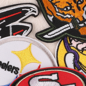 Toppe Ricamate Personalizzate con <span class=keywords><strong>Logo</strong></span> Sportivo NFL Senza MOQ, Design Personalizzato per Abbigliamento - Product Image 4