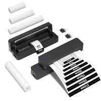 Imprimante thermique portable AI A4 avec batterie intégrée pour étiquettes de déchets dangereux, transfert de tatouages, documents et usage domestique