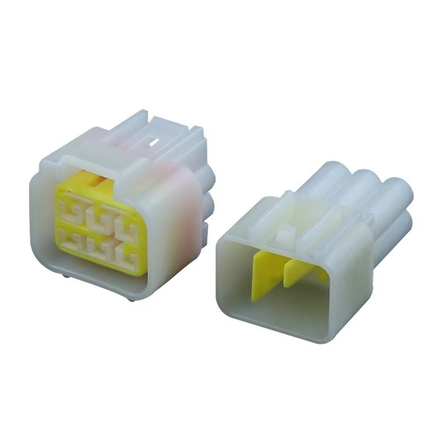 Honha 6 Pin Male/Female Waterproof Brass Contact 12V PBT Automotive Electrical Adapter Plug DJ7061Y-2.3-11 FW-C-6M-B