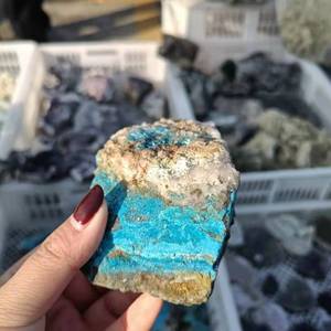 <span class=keywords><strong>Malachite</strong></span> bleue brute naturelle de Donghai, azurite, chessylite brute, <span class=keywords><strong>pierre</strong></span> brute à vendre - Product Image 2