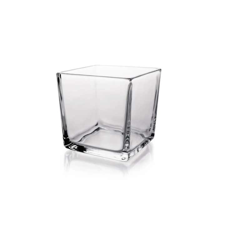 Genuine Tall 10X10 Transparent Square/Cube Black Wedding Decoration Square Glass Vase Price