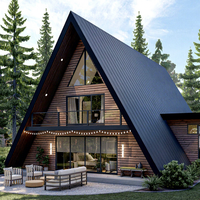 Structure en forme de triangle petite cabane petite maison maison triangulaire de luxe préfabriquée modulaire une maison à ossature pour vivre