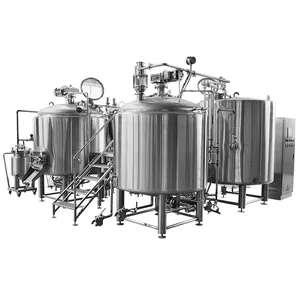 Tonsen mesin pembuat bir otomatis, peralatan pembuatan bir turnkey industri 1000 liter