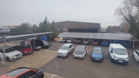 Système de support de panneaux solaires en alliage d'aluminium industriel AL6005-T5, structures de montage pour carport 50 kW, surface anodisée, durée de vie de 25 ans