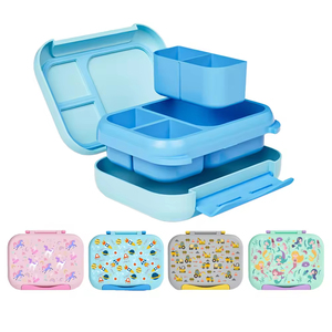 Wholesale Customized Leak-proof Heatable Stainless Steel School Kids <b>Lunch</b> <b>Box</b> Set BPA Free 3 Compartments Cute Bento <b>Tiffin</b> <b>Box</b> - Product Image 2