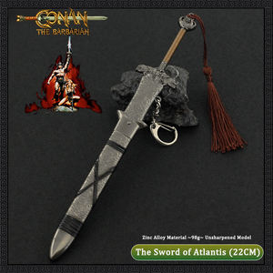 Porte-clés Conan le Barbare Atlante épée en alliage de zinc métal à collectionner Décoration de bureau Film Périphérique 22CM - Product Image 5