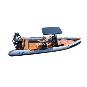 高品質7.6m/25フィート船外機アルミ製釣りボート、最大8人乗り、スポーツ高速760リブボート - Product Image 3