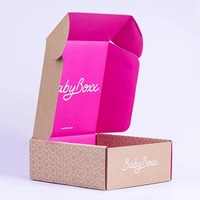 Boîte en carton ondulé personnalisée à faible MOQ pour le recyclage environnemental, emballage de soins de la peau, emballage brillant