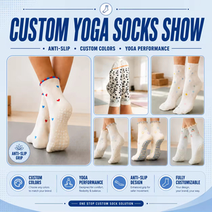 Customizable Yoga <b>Socks</b> Women Grip <b>Socks</b> Non Slip <b>Socks</b> Pilates <b>Socks</b> Custom Design Crew <b>Socks</b> with Logo Cotton Athletic <b>Socks</b> - Product Image 5