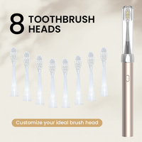 Brosse à dents électrique en aluminium de qualité supérieure, corps métallique, brosse à dents sonique, étanche IPX7, rechargeable, soins dentaires intelligents pour adultes