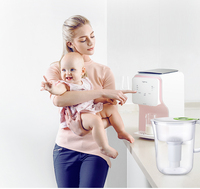 Carafe filtrante à eau Bluetech Violet HS529 avec charbon actif et membrane UF F004B+M, élimine les bactéries, utilisation manuelle