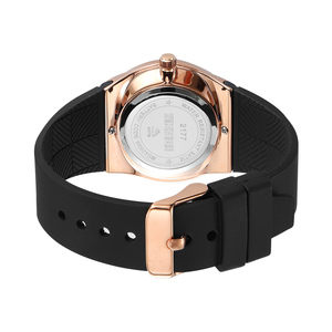 Montre chronographe ronde pour homme, bracelet de montre en TPU de luxe, montre à quartz étanche 30M, montres en gros - Product Image 3