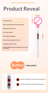 Varita de Masaje Temptation AV, con Calor, Bajo Ruido, 3 Velocidades, Recargable por USB, Resistente al Agua, Control por Botones, Cuidado de la Salud Femenina - Product Image 4
