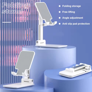 Portable Phone Holder <b>Tablet</b> <b>Stand</b> for iPhone Samsung, Angle Height Adjustable Phone <b>Stand</b>, Foldable Cell Phone <b>Stand</b> for Desk - Product Image 3