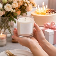 Ensemble cadeau de bougies parfumées personnalisées avec logo imprimé, cire de soja, cadeau de mariage, d'anniversaire, de fête, vente en gros