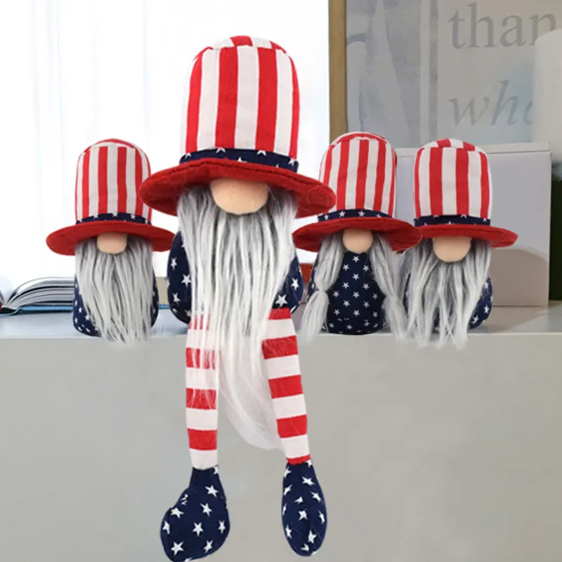 Pabrik 4 Juli Hari Kemerdekaan Ornamen Bendera Amerika Dekorasi Nasional Empat Juli GNOME Patriotik