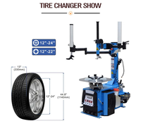Ensemble démonte-pneus et équilibreuse de roues, moteur portable mobile, multi-tension, adapté pour garage domestique