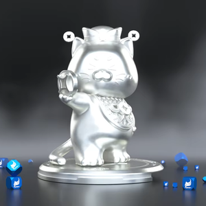 <span class=keywords><strong>Statuette</strong></span> personnalisée Chat porte-bonheur, trophée en métal moulé sur mesure, thème animal - Product Image 5