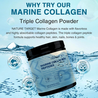 Collagène Multi-Peptides Hydrolysés OEM en Gros, 350g, de Protéines Vitales, Bovin, Marin et Poisson, en Poudre pour le Blanchiment de la Peau