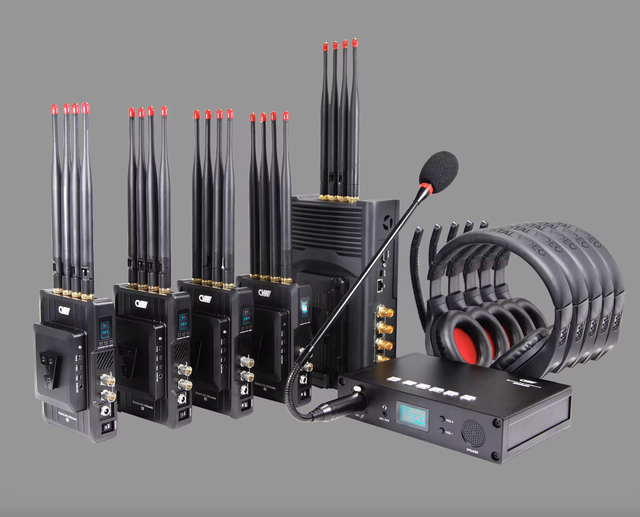 500M Beamlink Ultimate 4TX & 1RX 5.1-5.9GHz SDI Wireless Video Transmission System with Full Duplex Intercom