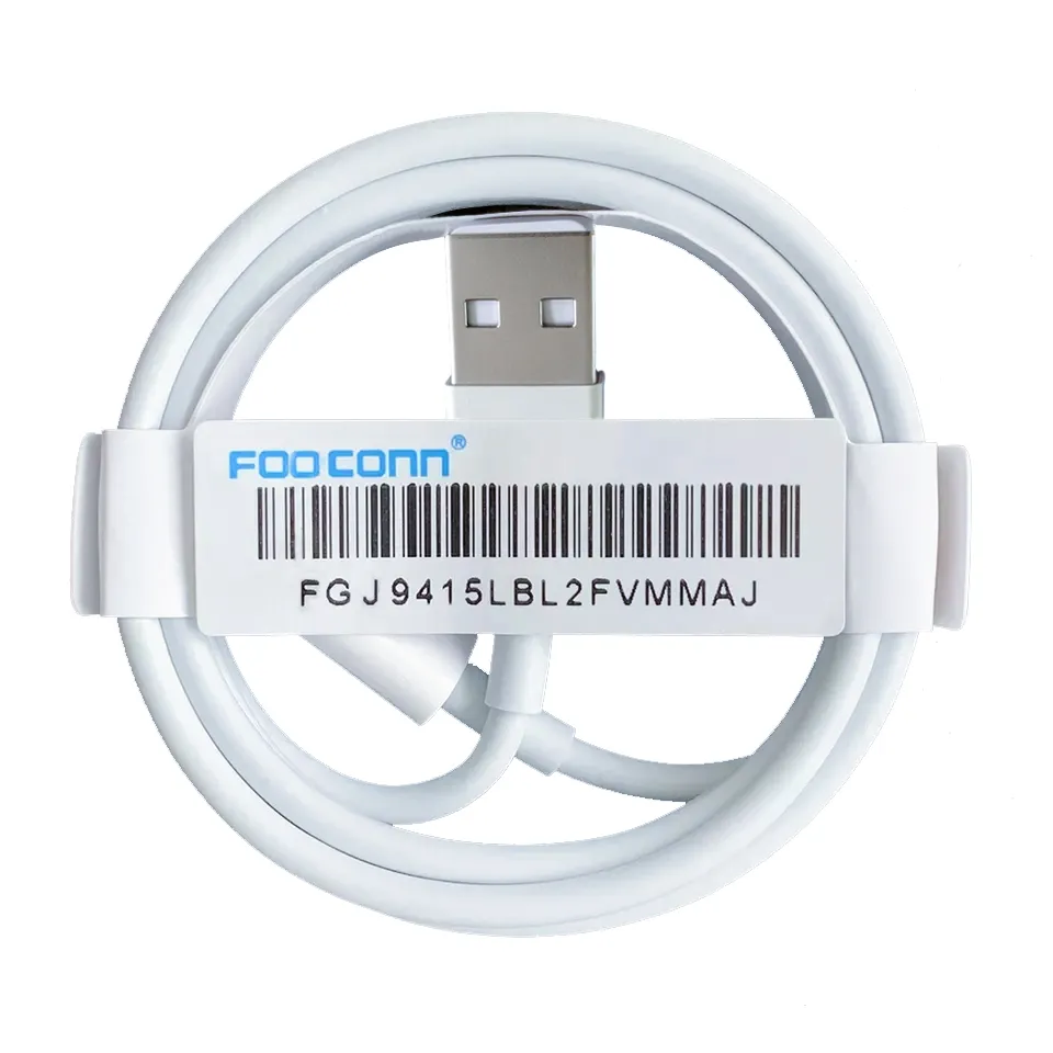 3ft E75 chip Foxconn usb ios 8pinCharging Data cables 2.4A Usb to ligh-tning cable For Iphone XS MAX 8 6 7 12 13 14 USB CABLES