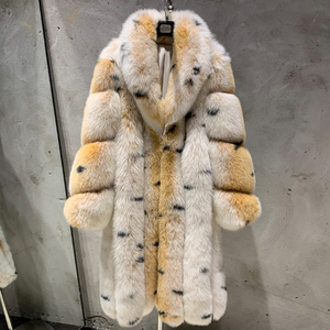 Giacche in Pelliccia di Volpe all'Ingrosso 2025 Cappotti Lunghi da <span class=keywords><strong>Donna</strong></span> in Pelliccia Pronta Consegna - Product Image 1