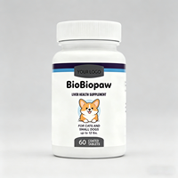 Tabletas de Alta Biodisponibilidad para el Soporte Hepático de Mascotas - Silibina-Fosfatidilcolina para Perros y Gatos Pequeños, hasta 12 Libras, Botella de 60 Unidades