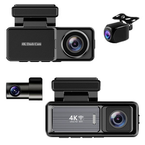 Caméra de tableau de bord double 4K avec vision nocturne infrarouge et WiFi pour voiture, idéale pour le dropshipping Shopify - Product Image 1