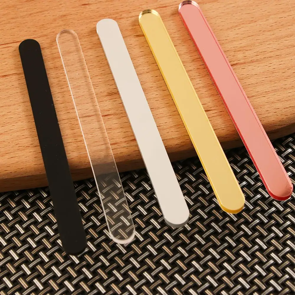 Herbruikbare Acryl Ijslollystokken Spiegel Ijslollystokken Mini Veelkleurige Acryl Ice Pop Sticks