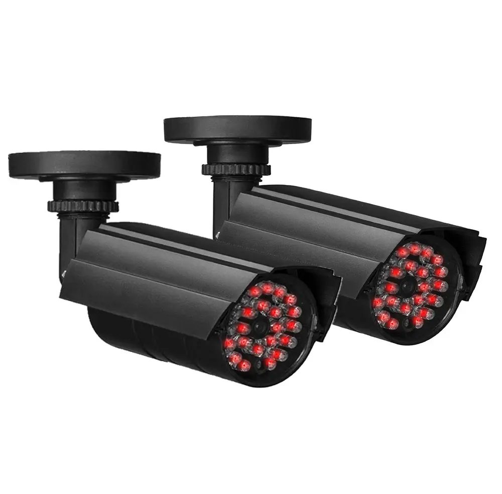กล้องวงจรปิด CCTV,กล้องปลอมเลียนแบบของปลอมกล้องล่อกันน้ำพร้อมไฟ LED IR 23ชิ้น