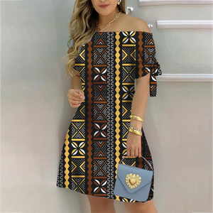 Produttori di <span class=keywords><strong>abbigliamento</strong></span> <span class=keywords><strong>abbigliamento</strong></span> personalizzato donna Tapa tradizione modello vestito aderente abito donna Design tatuaggio samoano polinesiano - Product Image 6