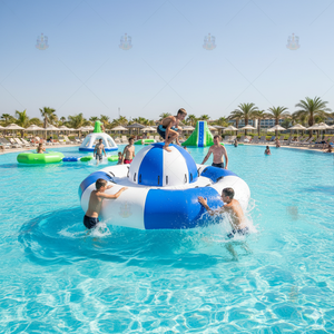 Superbe Bouée Gonflable NOVA en PVC de 4m de Diamètre, Modèle Disco Water Spinner, Capacité 6 Personnes, pour Surfing et Remorquage - Product Image 5