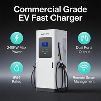 Stasiun Pengisian Daya EV Cepat Tipe Split CCS GBT 60kW 240kW 120kW, Charger EV DC Cepat Komersial Publik untuk Tempat Parkir