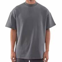 T-Shirt Personnalisé Homme en Coton Haute Qualité 230GSM/250GSM, T-Shirt Vierge Surdimensionné Lourd pour Sérigraphie