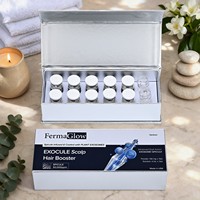 Sérum Professionnel 50000ppm pour la Croissance Capillaire, Booster de Cuir Chevelu à base d'Exosomes Végétaux et de Spicules d'Algues Spongilla, pour le Renforcement des Follicules et la Microneedling
