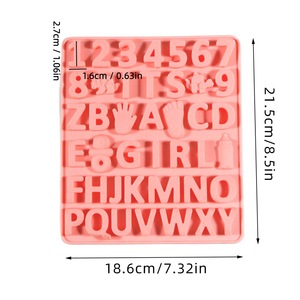 Silicone Chocolate Molds Numbers Letters Baking Cake Decorations Baby Shower DIY Candy Mold - Product Image 2