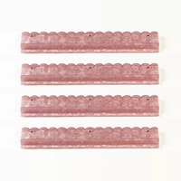 Supports et poussoirs de mahjong en acrylique rose en forme de U de 20 pouces, accessoires de jeu pour le mahjong