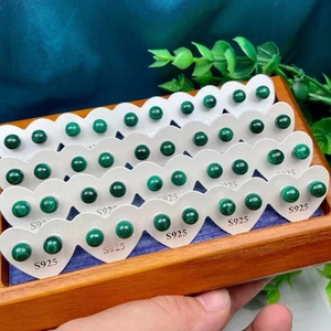 Cổ Điển Tuyên Bố 925 Bạc Đá Tự Nhiên Bông Tai Hàn Quốc Thiết Kế Bông Tai Ngọc Trai Bán Buôn Số Lượng Lớn 10 Cặp Mỗi Gói - Product Image 4