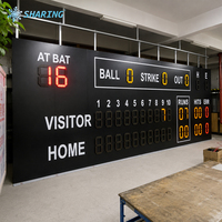 Tableau de scores électronique LED professionnel pour le baseball et le softball, affichage numérique pour terrain de baseball