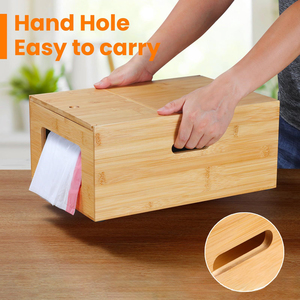 Eco-friendly Bamboo Drawer Organizer Bamboo Storage Box for <strong>Tidy</strong> <strong>Kitchen</strong> or Bathroom for Living Room Use - Product Image 2