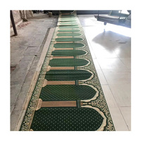 Tapis de prière musulman moderne de luxe tissé à la machine sur mesure de haute qualité pour la mosquée Taiyi, tapis mural intégral pour le Ramadan