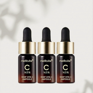 MEDICUBE Deep Vita C Ampoule 30ml Vitamin C Liquid Ampoule Korean Skincare <b>Face</b> Care Brightening & Anti-Aging <b>Serum</b> Wholesale - Product Image 1