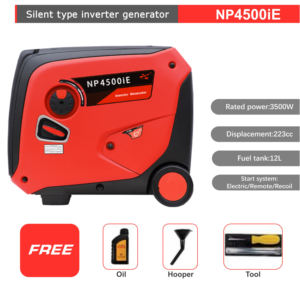 <span class=keywords><strong>Generador</strong></span> portátil NPC, generadores eléctricos de gasolina, 220V, 5kw, <span class=keywords><strong>5000W</strong></span>, inversor de gasolina, <span class=keywords><strong>generador</strong></span> de gasolina silencioso para el hogar - Product Image 2