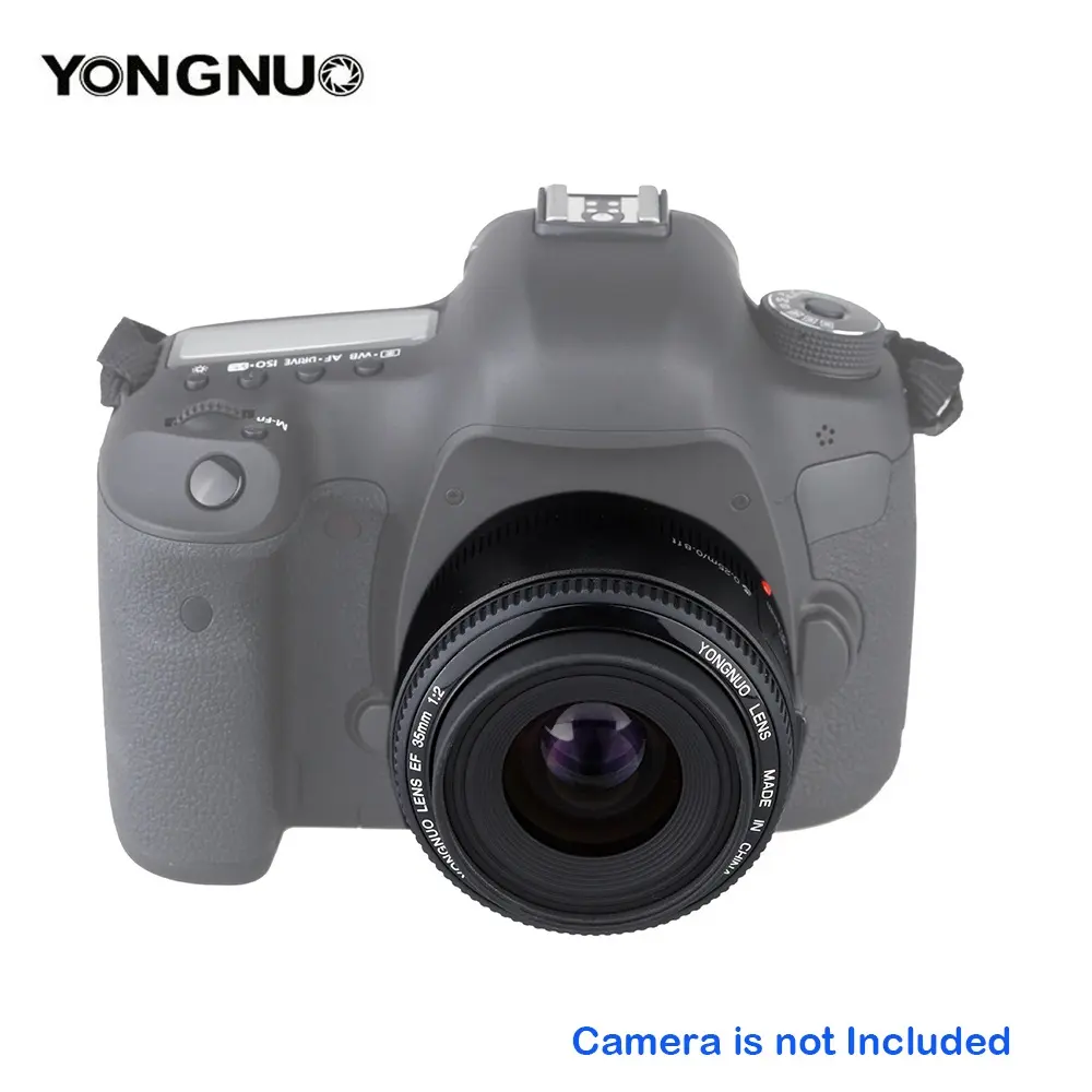 Nice YONGNUO brand camera lenses 35 mm F2 wide angle prime lens YN 35mm F2 Lens for Canon Mount for Canon DSLR 600D 70D 60D 6D