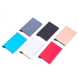 New Trend <strong>Personalised</strong> Minimalist <strong>Wallet</strong> Aluminum Metal Credit Card Holder <strong>Mens</strong> Slim Rfid Block Pop up <strong>Wallet</strong> for Gifts - Product Image 5