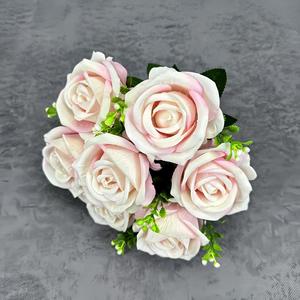 Fleurs artificielles décoratives en forme de rose pour mariage, Noël, remise de diplôme, Halloween, Nouvel An, Pâques - Product Image 4