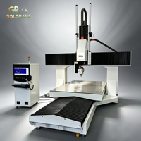 Máquina de Grabado CNC de 5 Ejes GR con Mesa Doble para Carga y Descarga, para Fresado de Madera, Plástico y Compuestos, Alta Precisión
