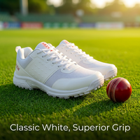 Chaussures de cricket personnalisées respirantes antidérapantes à crampons en caoutchouc pour hommes, semelle intérieure en EVA, semelle extérieure en caoutchouc, légères, résistantes à l'abrasion, pour l'entraînement