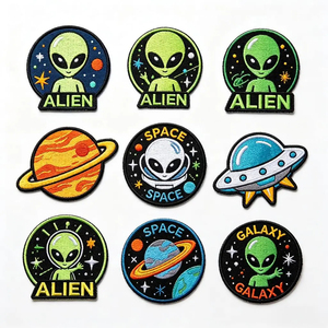 Patch <span class=keywords><strong>Velcro</strong></span> brodé de qualité supérieure avec fermeture auto-agrippante, patch personnalisé pour l'image de marque des vêtements, usine OEM - Product Image 4